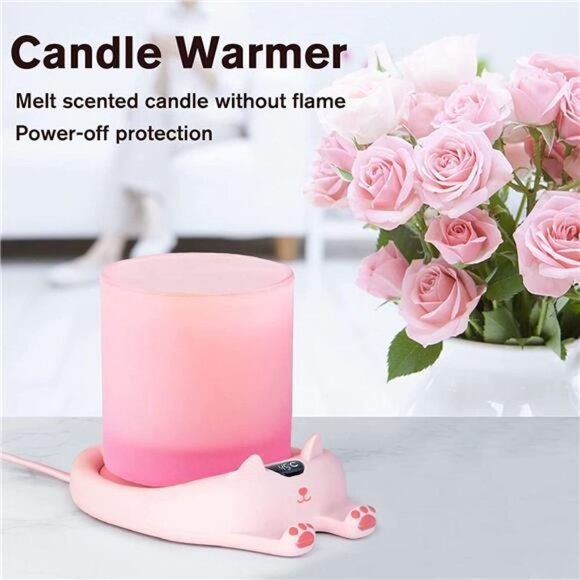 Coffee Warmer for Desk Coffee Cup Warmer Auto Shut Off, Smart Candle Warmer - Picture 1 of 6